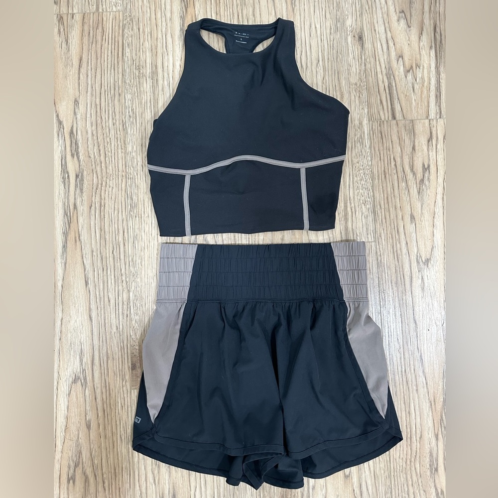 Abercrombie Your Personal Best YPB Workout Tank and Shorts Set NWOT Medium/Large